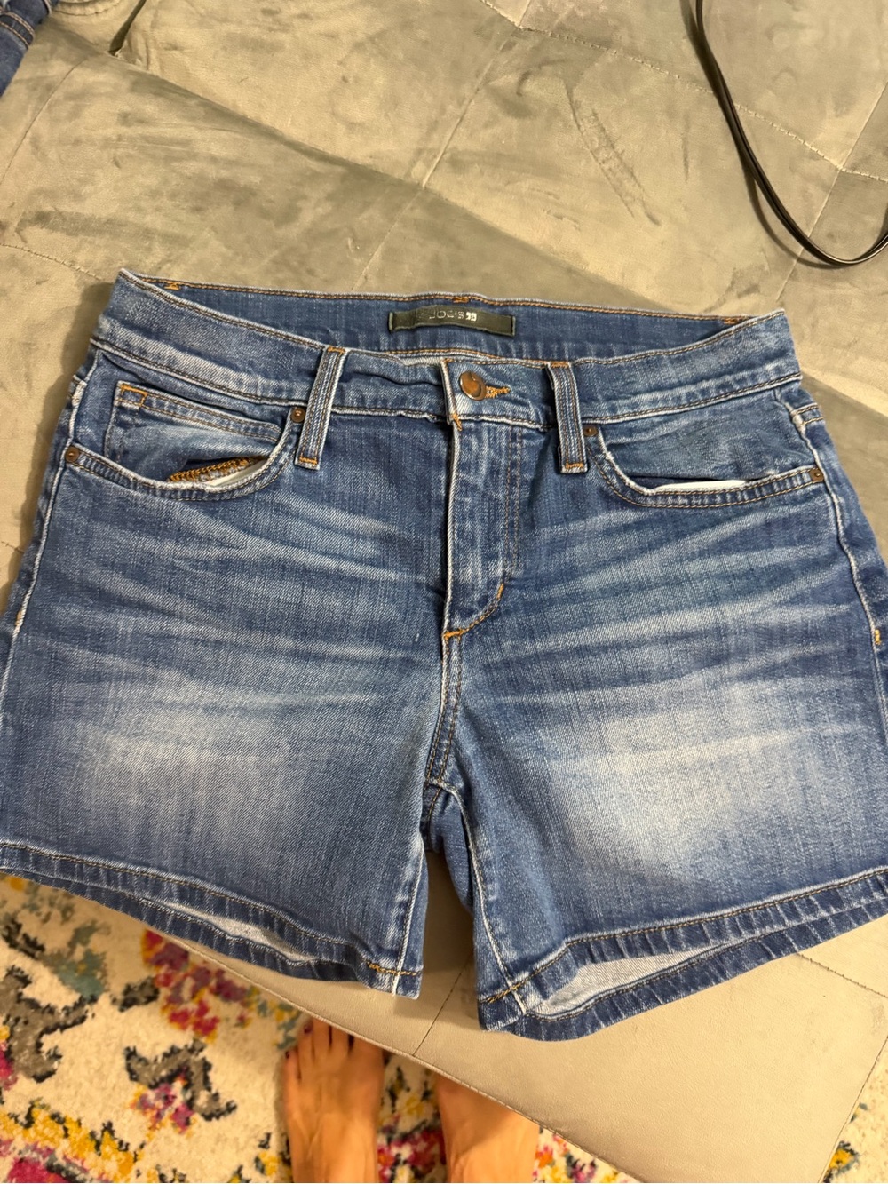 Aeropostale Light Blue Distressed Denim Shorts